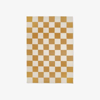 Nordic Nest Classic Collection Squares rug White-yellow 200x300 cm
