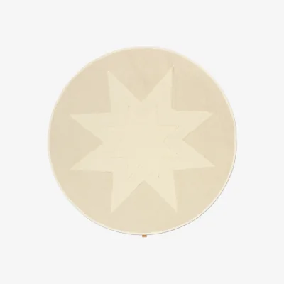 Nordic Nest ferm LIVING Vela Star Christmas tree rug Natural