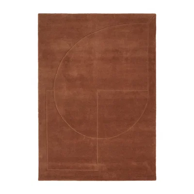 Nordic Nest Linie Design Lineal Poem wool carpet Amber. 140x200 cm