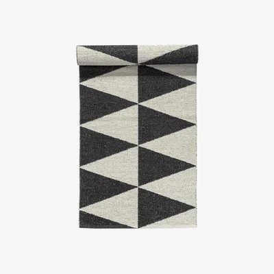 Nordic Nest Rime rug black 70x300 cm