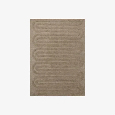 Nordic Nest Tinted Riklund wool carpet 280x380 cm Beige-melange
