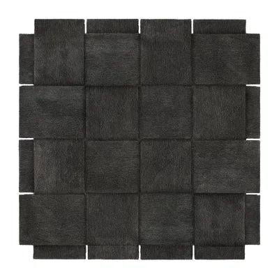 Nordic Nest Design House Stockholm Basket rug dark grey 245x245 cm