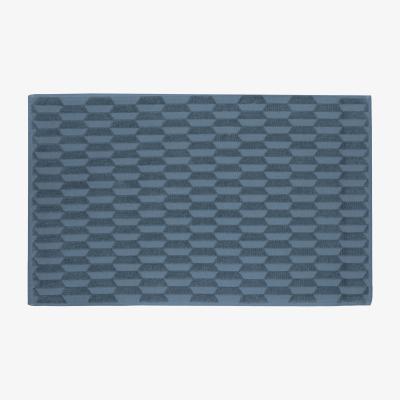 Nordic Nest Geo bathroom rug 50x80 cm slate blue