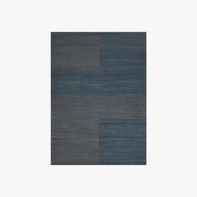 Nordic Nest Ganga wool carpet 200x300 cm greyish blue-dark blue