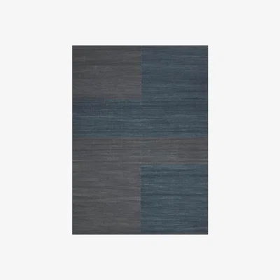 Nordic Nest Ganga wool carpet 200x300 cm greyish blue-dark blue