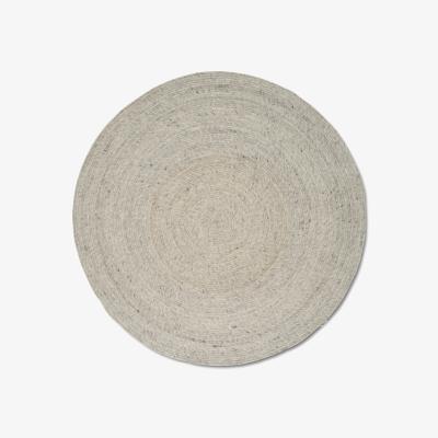 Nordic Nest Classic Collection Merino wool rug round Ø240 cm Concrete