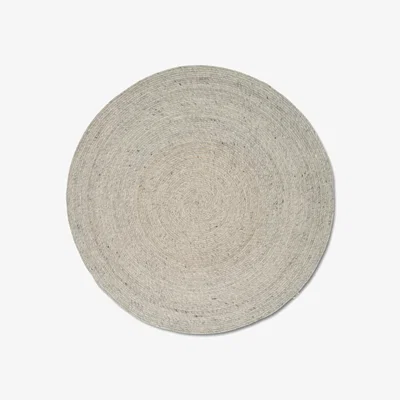 Nordic Nest Classic Collection Merino wool rug round Ø240 cm Concrete