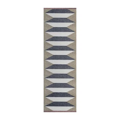 Nordic Nest Mette Ditmer Accordion all-round hallway rug Sand 77x240 cm