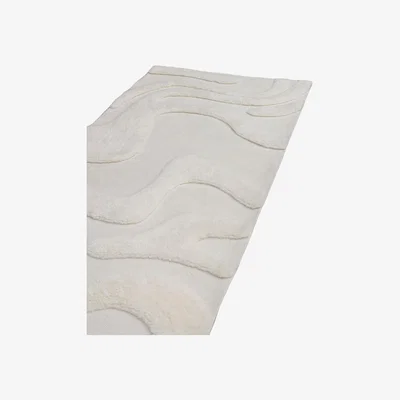 Nordic Nest Tinted Norlander entrance rug wool 80x250 cm White