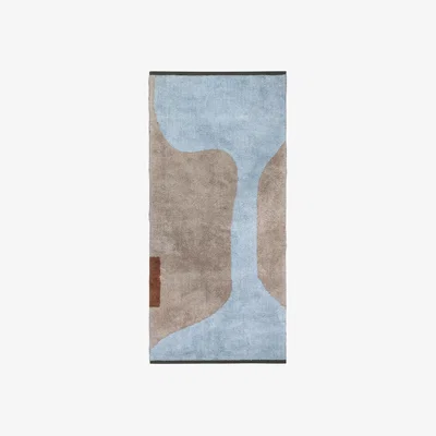 Nordic Nest Mette Ditmer Figura mat rug Light blue 50x80 cm