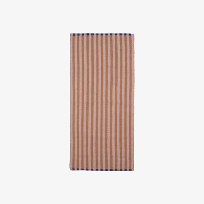 Nordic Nest Broste Copenhagen Lamel rug 70x140 cm Camel brown-zephyr pink
