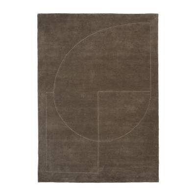 Nordic Nest Linie Design Lineal Poem wool carpet Moss. 200x300 cm