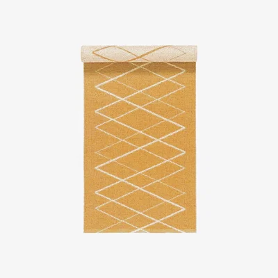Nordic Nest Scandi Living Peak plastic rug mustard 70x150cm