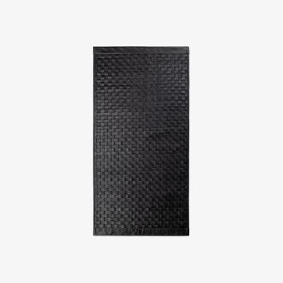 Nordic Nest Calf Leather Tuscany rug 65x135 cm matte black