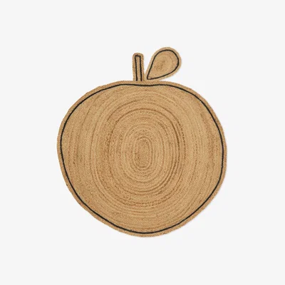 Nordic Nest ferm LIVING Apple braided jute rug Natural