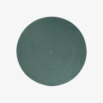 Nordic Nest Cane-line Circle rug round Dark green Ø140cm