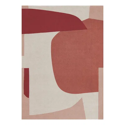 Nordic Nest Layered Cloudberry wool rug 180x270 cm
