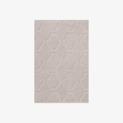 Nordic Nest Layered Ovals oatmeal wool rug 180x270 cm