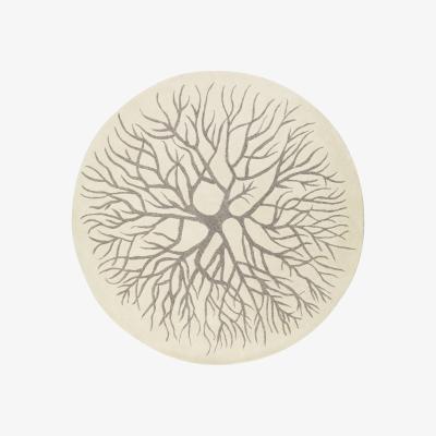 Nordic Nest Bird's nest hand woven rug Ø 220 cm white