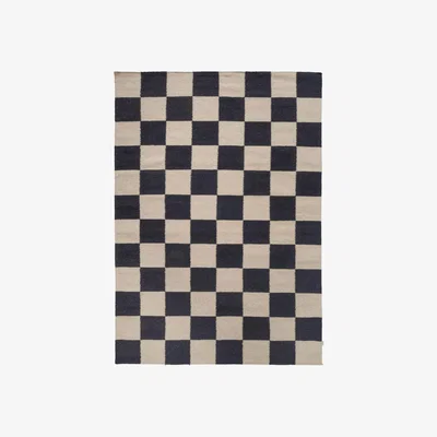 Nordic Nest Classic Collection Square rug Black-beige 200x350 cm