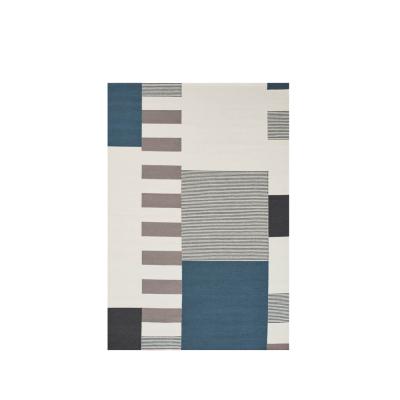 Nordic Nest Linie Design Graphic rug Blue 170x240 cm