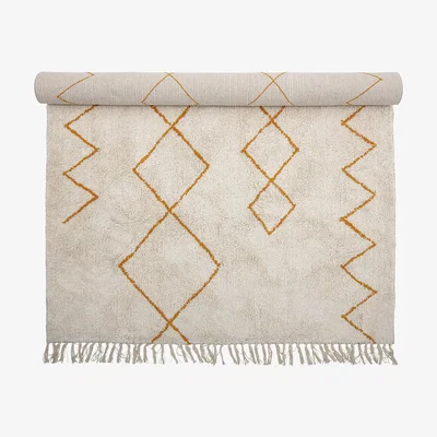 Nordic Nest Bloomingville Bloomingville cotton rug 140x200 cm Yellow