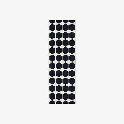 Nordic Nest Anna rug black 70x200 cm