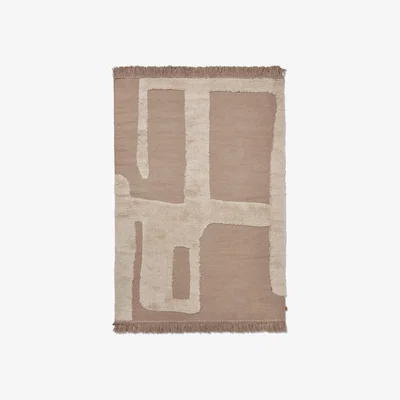Nordic Nest ferm LIVING Alley wool carpet S 140x200 cm Natural