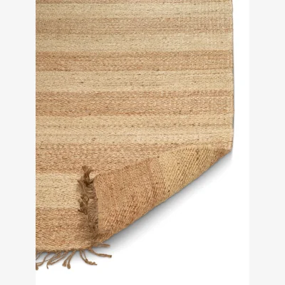 Nordic Nest Classic Collection Jute Stripes rug Natural jute 170x230 cm