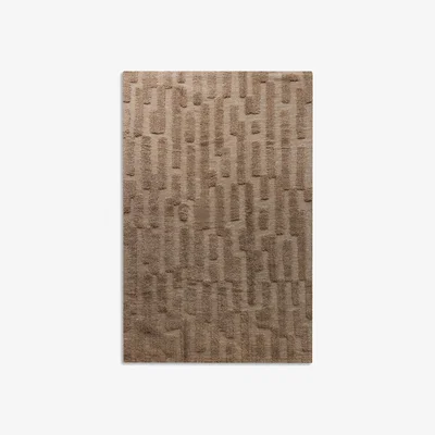 Nordic Nest Tinted Bielke wool rug 170x240 cm Dark beige