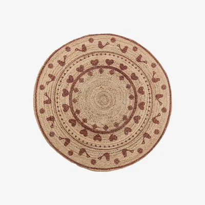 Nordic Nest Alav Christmas tree mat Ø120 cm Red