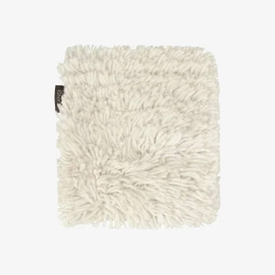 Nordic Nest Scandi Living Matt sample Cozy wool rug Natural white