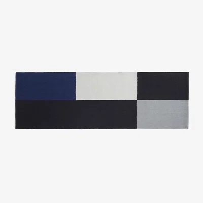 Nordic Nest Ethan Cook Flat Works rug 80x250 cm Black-blue