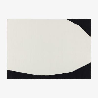 Nordic Nest Flow kelim rug white-black 170x240 cm