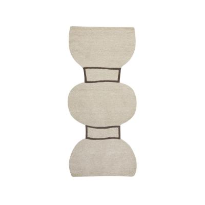 Nordic Nest Kateha Silhouette figure rug Natural 110x240 cm