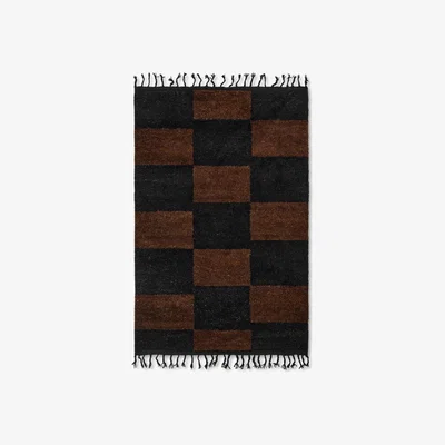 Nordic Nest Mara handknotted rug 120x180 cm Black-chocolate
