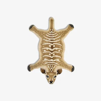 Nordic Nest Classic Collection Deer rug Nature 60x90 cm
