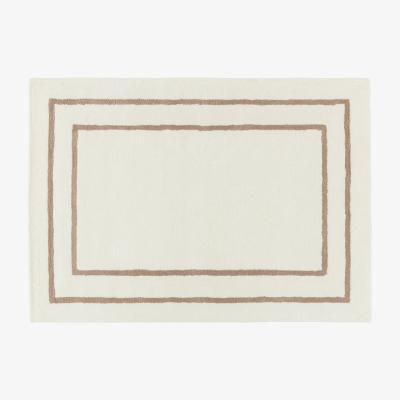 Nordic Nest Borders wool carpet white-beige 170x240 cm