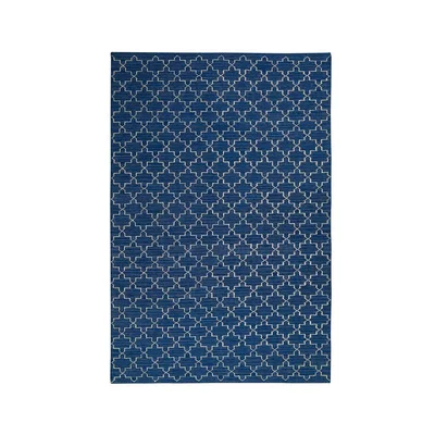 Nordic Nest Chhatwal & Jonsson New Geometric rug Indigo melange/off white 234x323 cm