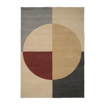Nordic Nest Linie Design Radiality wool carpet Ruby. 200x300 cm