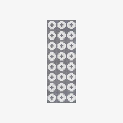 Nordic Nest Flower rug stone (grey) 70x200 cm