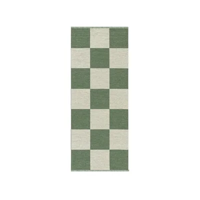 Nordic Nest Kasthall Checkerboard Icon rug 85x200 cm Grey Pear