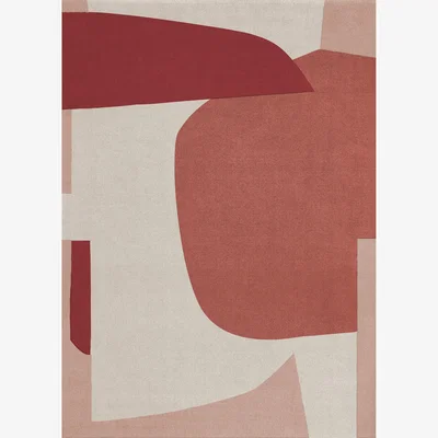 Nordic Nest Layered Cloudberry wool rug 200x300 cm
