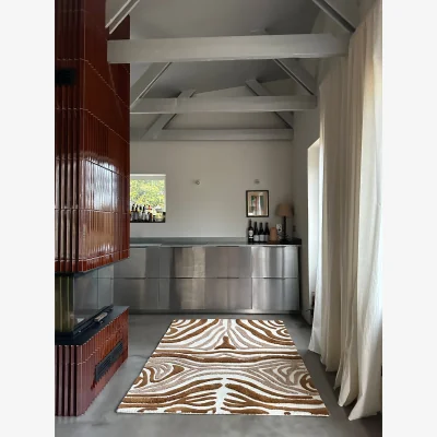 Nordic Nest Tinted Jepson wool rug 130x180 cm Brown-off white