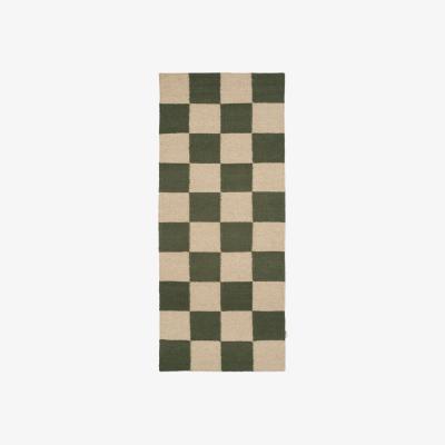 Nordic Nest Classic Collection Square runner rug Green-natural 80x200 cm