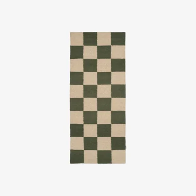 Nordic Nest Classic Collection Square runner rug Green-natural 80x200 cm