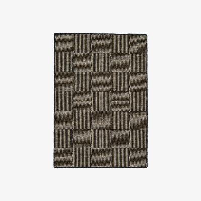Nordic Nest Linie Design Linie Design Chess rug Black 250x350 cm