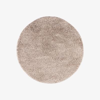 Nordic Nest Kateha Shaggy rug round White/grey 220 cm