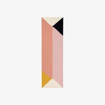 Nordic Nest Rectangles blocks kelim rug pink 80x240 cm