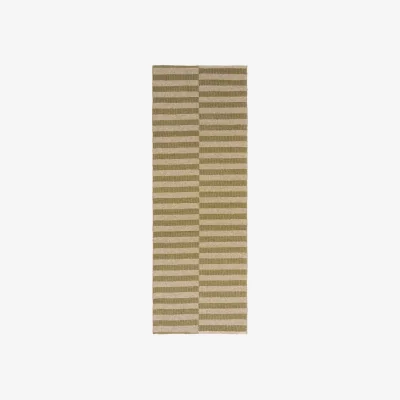 Nordic Nest Scandi Living Path runner rug Olive green 70x250 cm